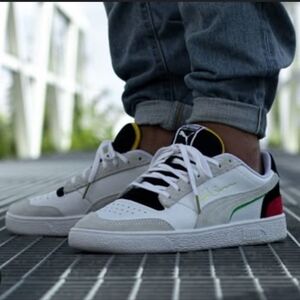 Puma Ralph Sampson Lo WH Mens White Basketball Sneakers Shoes_11